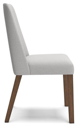Lyncott Gray Brown Dining Chair side view