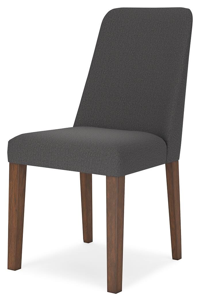 Lyncott Brown Dining Set 2 angled view