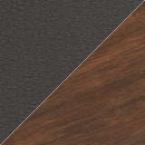 Lyncott charcoal brown dining set angle