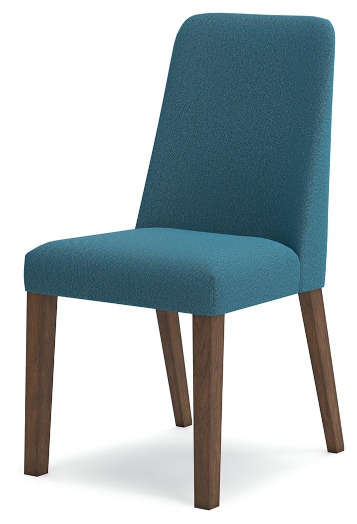 Lyncott Blue and Brown Dining Chair alternate side