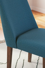Lyncott Blue and Brown Mid-Century Dining Table and Chairs