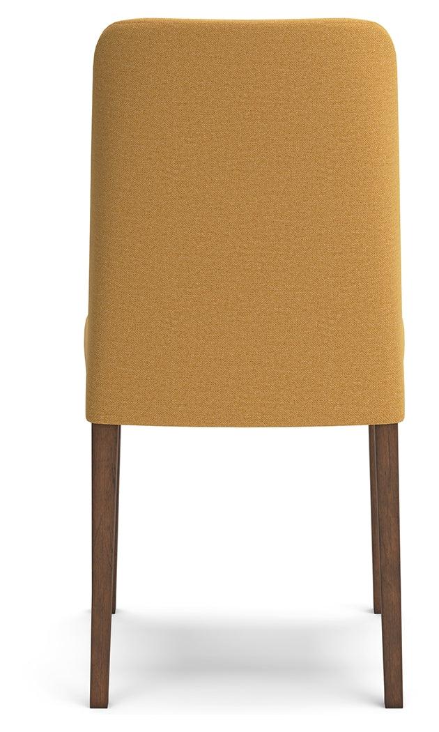 Lyncott Mustard Brown Dining Chair head on
