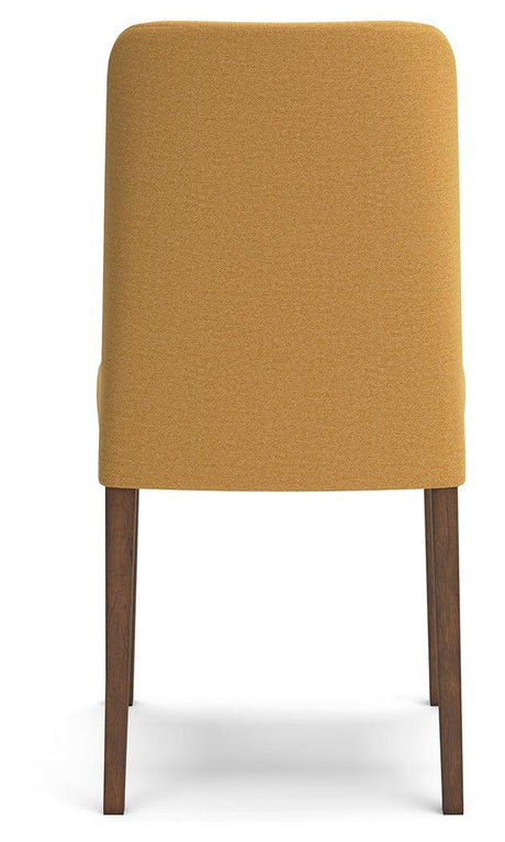 Lyncott Mustard Brown Dining Chair head on