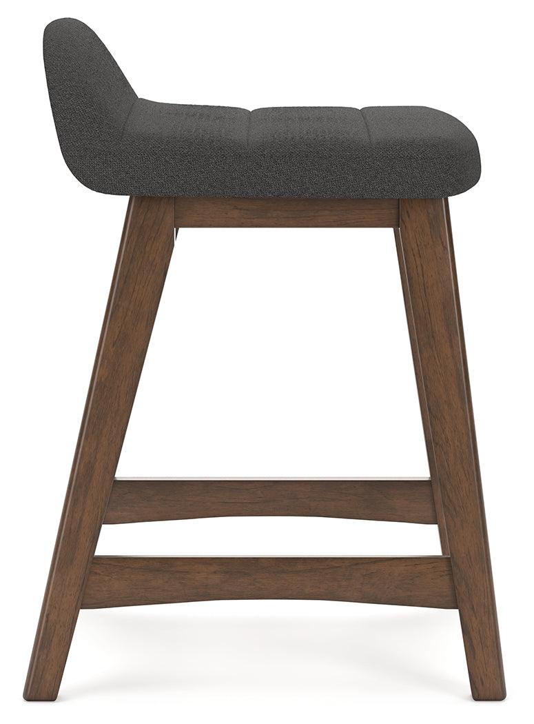 Close-up showing hardwood frame and upholstery