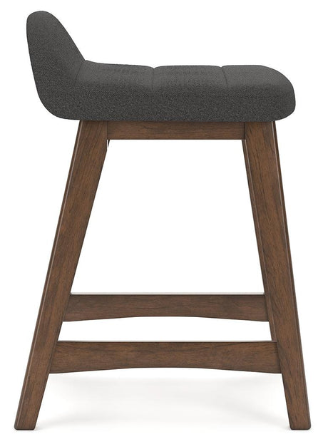 Close-up showing hardwood frame and upholstery