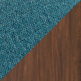Lyncott Blue and Brown Mid-Century Dining Table and Chairs