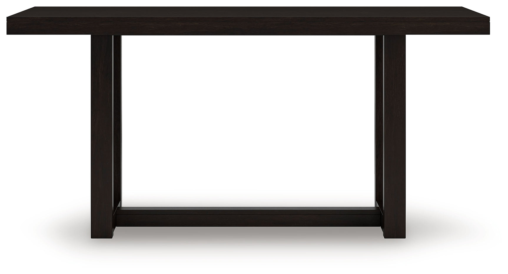 Head-on view of Neymorton rectangular dining table