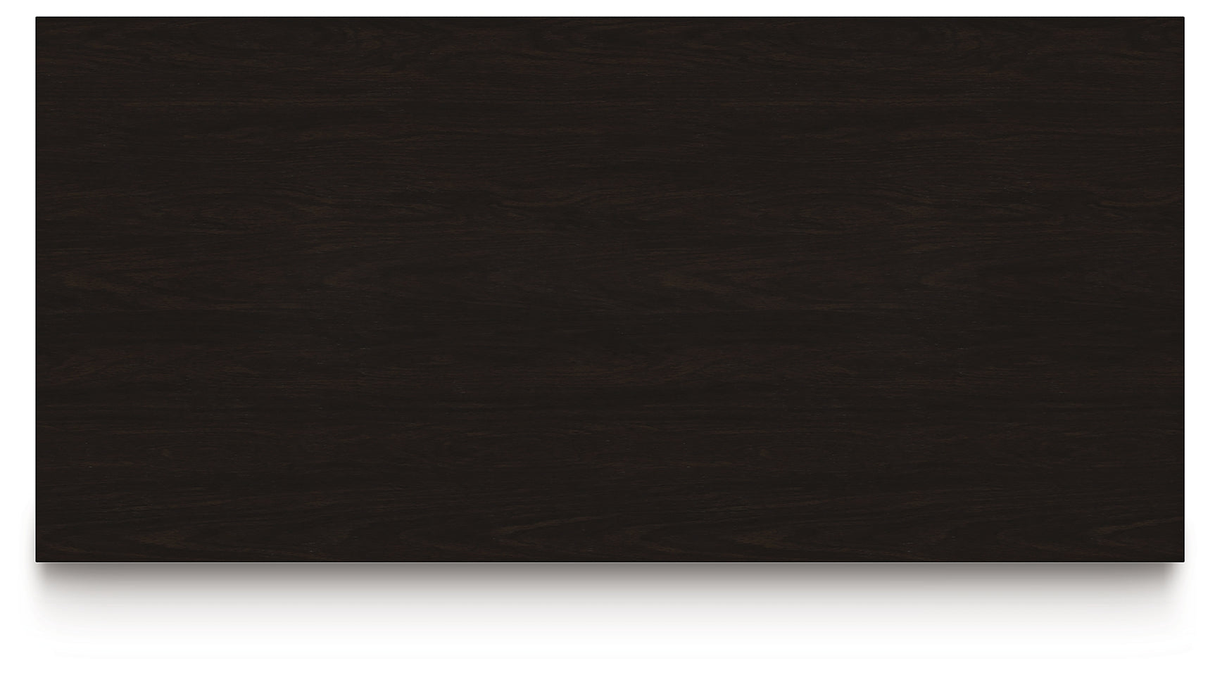 Top view of Neymorton dark grayish brown dining table surface