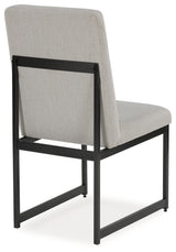 Back view of Tomtyn Light Brown dining chair