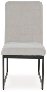Tomtyn Light Brown dining chair head-on view