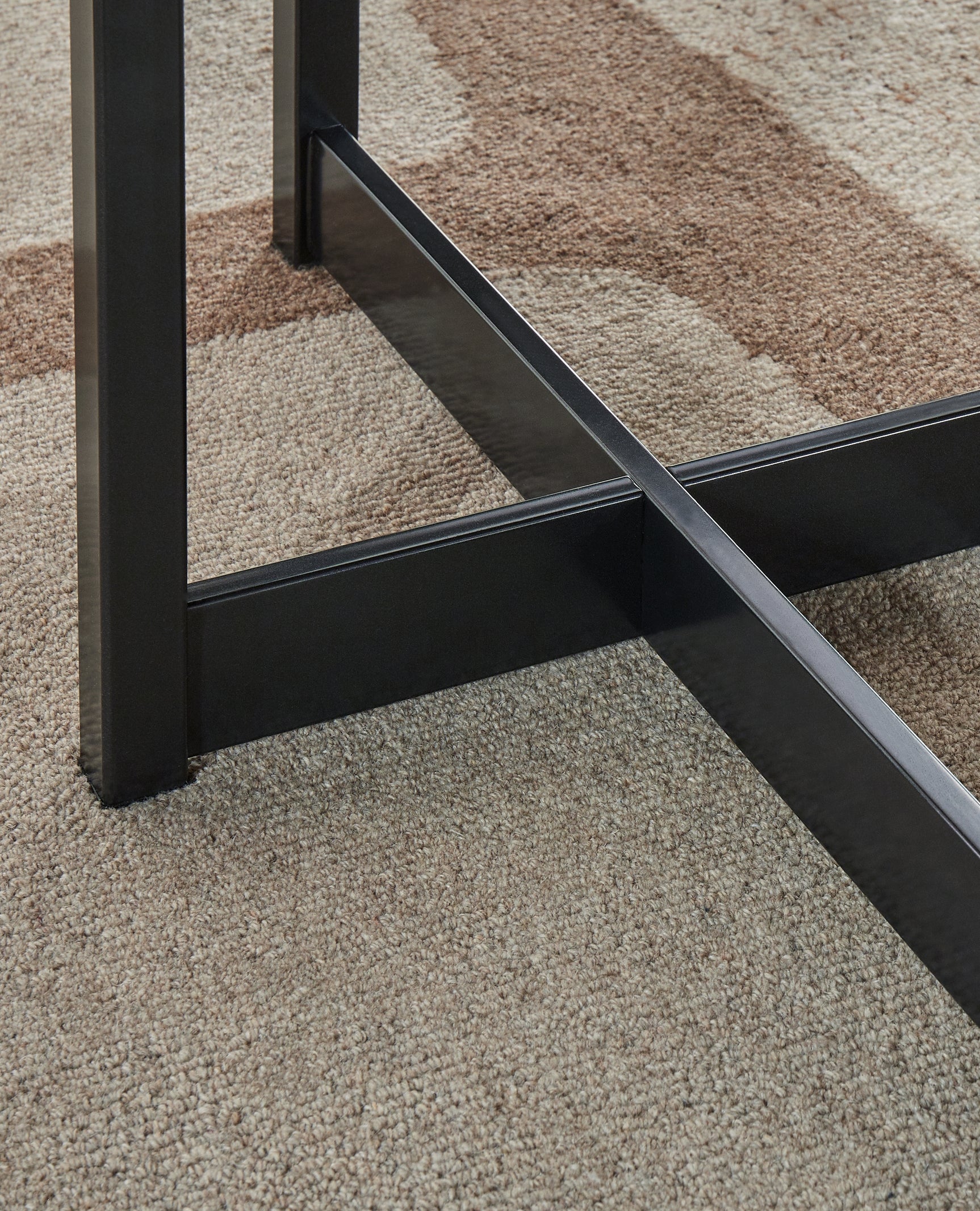 Close-up of gunmetal gray metal base finish