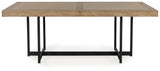 Tomtyn dining table head-on view without leaf