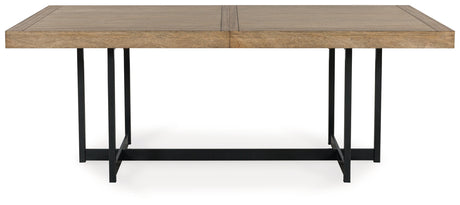 Tomtyn dining table head-on view without leaf