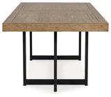 Tomtyn dining table side view showing base