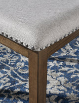 Upholstered seat cushion detail