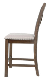 Moriville Bar Stool with footrest visible