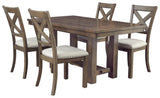 Moriville Dining Table close-up of wooden top