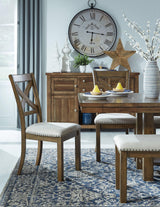 Moriville Dining Table styled in dining room setting B