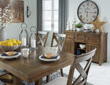 Moriville Dining Table styled in dining room setting C