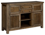 Moriville Grayish Brown Dining Server - Ella Furniture