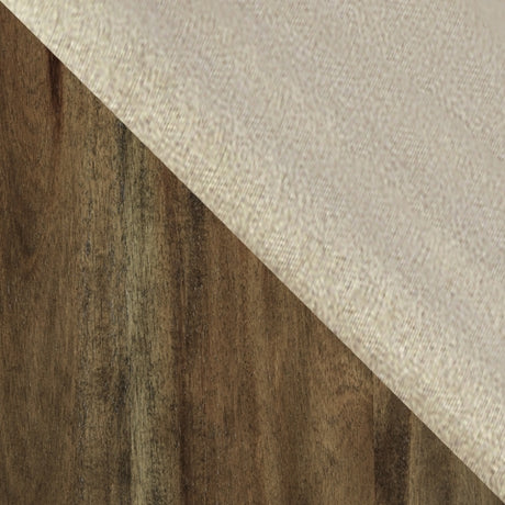 Close-up of distressed nutmeg finish on table edge