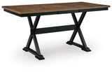 Side view of Wildenauer counter height extension table