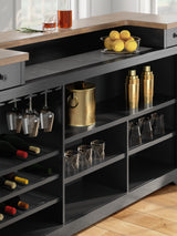 Footrest and base detail on Wildenauer 78 inch bar