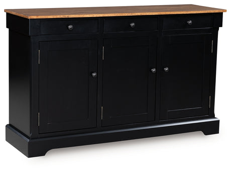 Wildenauer dining buffet angled side with door open