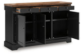 Wildenauer dining buffet close-up of drawer and cabinet