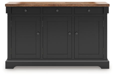Wildenauer dining buffet front view head-on
