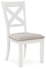 Robbinsdale Antique White Dining Chair side view