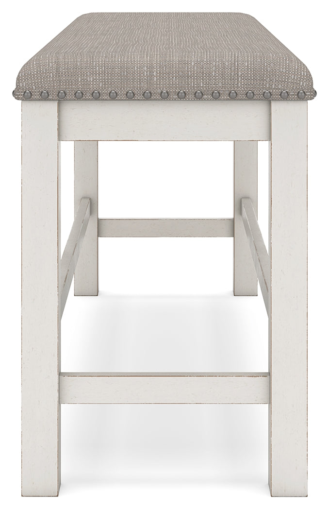 Close-up of farmhouse style table legs