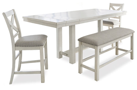Light gray upholstered barstool side view