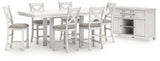 Robbinsdale dining table angled view showing planked tabletop