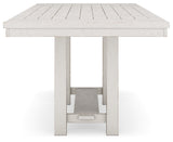 Robbinsdale Antique White Counter Height Dining Table and 8 Barstools with Storage