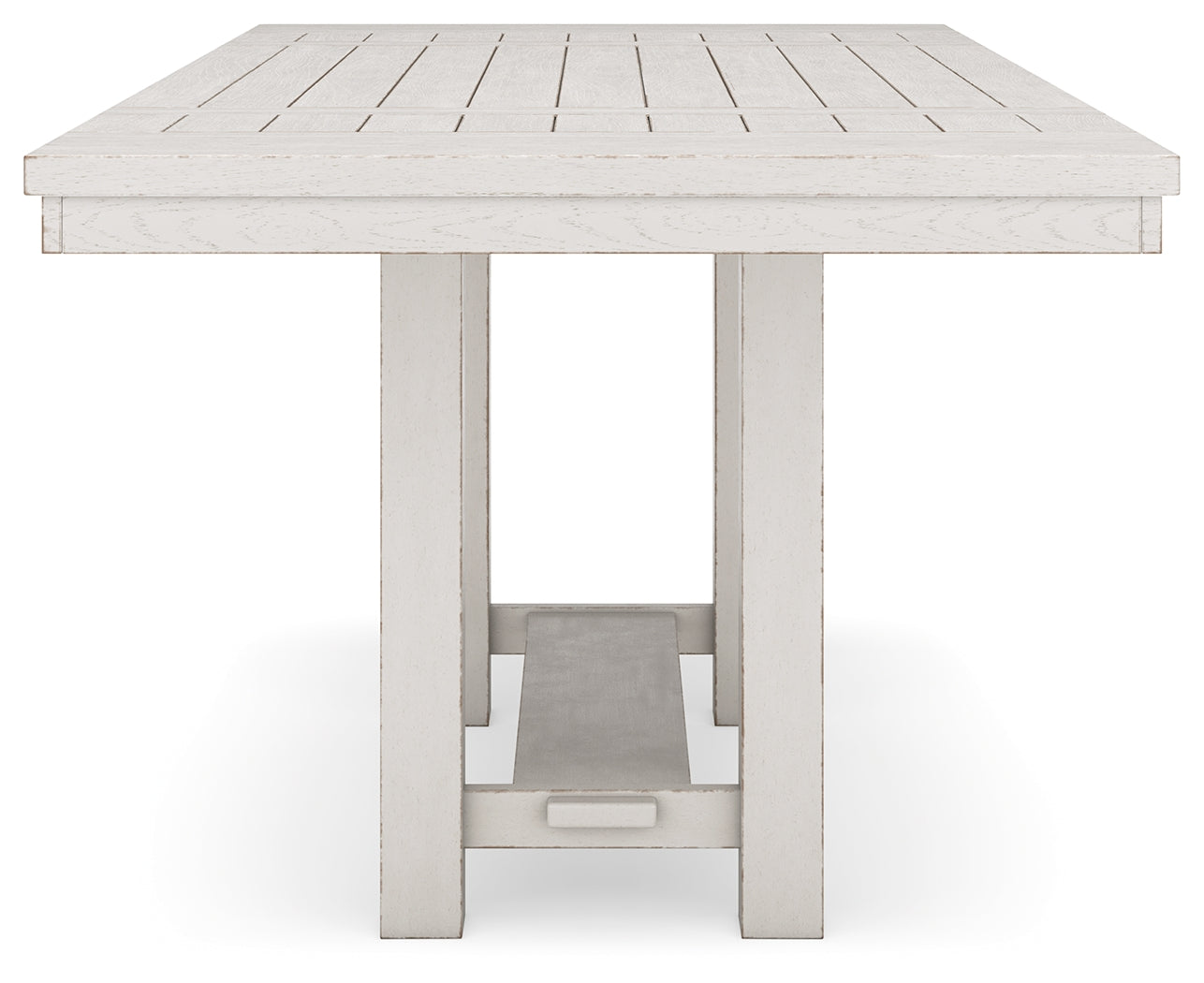 Robbinsdale Antique White Counter Height Dining Table and 8 Barstools with Storage