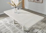 Close-up of removable leaf detail on Robbinsdale Table
