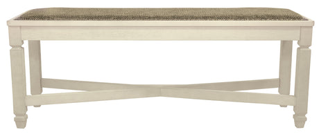 Head-on front view of Bolanburg bench