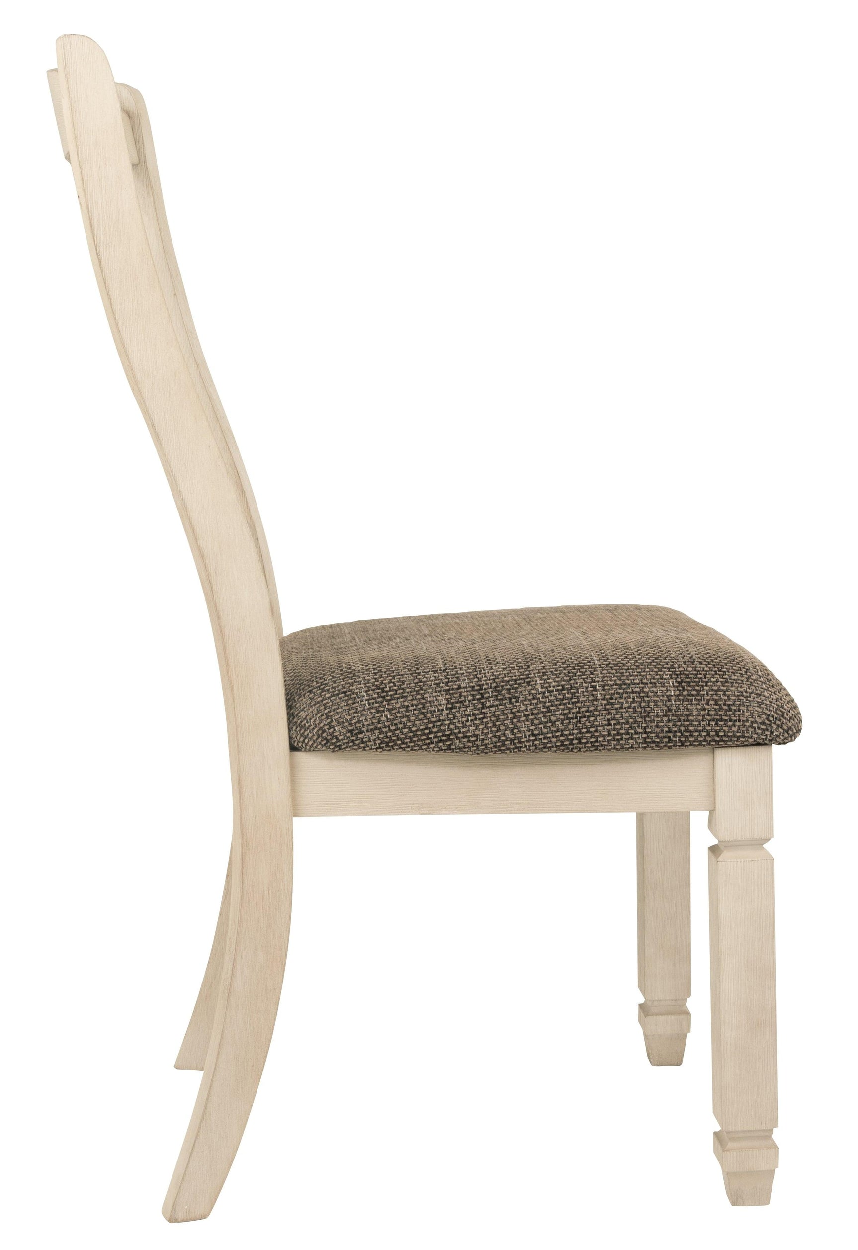 Bolanburg Two-Tone Dining Chair side angle with upholstered seat