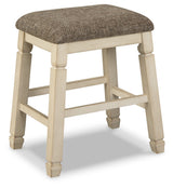 Bolanburg Two-Tone Counter Height Dining Table with 4 Barstools