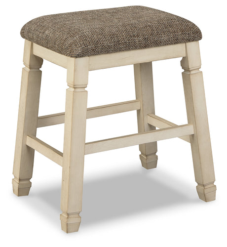 Bolanburg Two-Tone Counter Height Dining Table with 4 Barstools