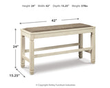 Dimension diagram of dining table