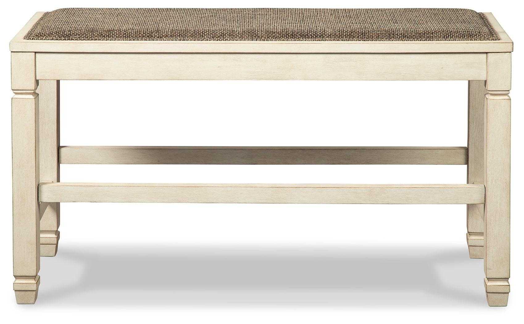 Front side view of Bolanburg counter height dining table