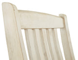 Bolanburg Two-tone Counter Height Bar Stool close-up of wood finish and fabric texture