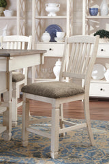 Bolanburg Two-tone Counter Height Bar Stool full view on white background