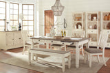 Bolanburg Two-Tone Dining Chair side angle with upholstered seat