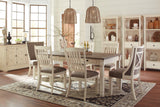 Bolanburg Two-Tone Dining Chair side angle with upholstered seat
