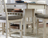 Bolanburg Two-tone Counter Height Dining Table top detail