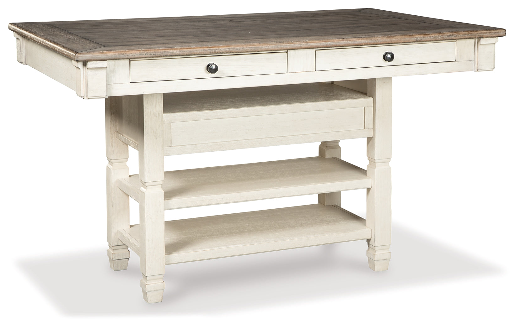 Bolanburg Two-Tone Counter Height Dining Table with 4 Barstools