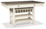 Bolanburg Two-tone Counter Height Dining Table side angle
